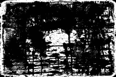 arkaplanda çatlaklar olan soyut siyah beyaz grunge arkaplanı