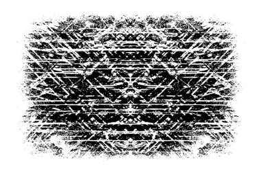 Siyah ve beyaz soyut arka plan. Çatlakların, tozun, lekelerin tek renkli dokusu. Yazdırma ve tasarım için desen