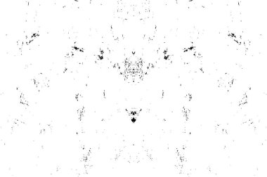 Siyah ve beyaz soyut arka plan. Çatlakların, tozun, lekelerin tek renkli dokusu. Yazdırma ve tasarım için desen