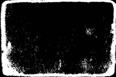 Siyah ve beyaz soyut arka plan. Çatlakların, tozun, lekelerin tek renkli dokusu. Yazdırma ve tasarım için desen