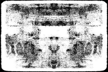 Siyah ve beyaz soyut arka plan. Çatlakların, tozun, lekelerin tek renkli dokusu. Yazdırma ve tasarım için desen