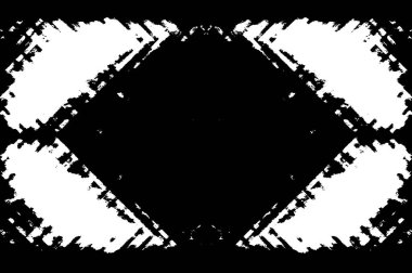 Siyah ve beyaz soyut arka plan. Çatlakların, tozun, lekelerin tek renkli dokusu. Yazdırma ve tasarım için desen