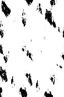 Siyah ve beyaz soyut arka plan. Çatlakların, tozun, lekelerin tek renkli dokusu. Yazdırma ve tasarım için desen