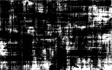 Siyah ve beyaz soyut arka plan. Çatlakların, tozun, lekelerin tek renkli dokusu. Yazdırma ve tasarım için desen