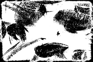 Siyah ve beyaz soyut arka plan. Çatlakların, tozun, lekelerin tek renkli dokusu. Yazdırma ve tasarım için desen