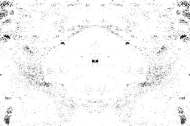 Siyah ve beyaz soyut arka plan. Çatlakların, tozun, lekelerin tek renkli dokusu. Yazdırma ve tasarım için desen