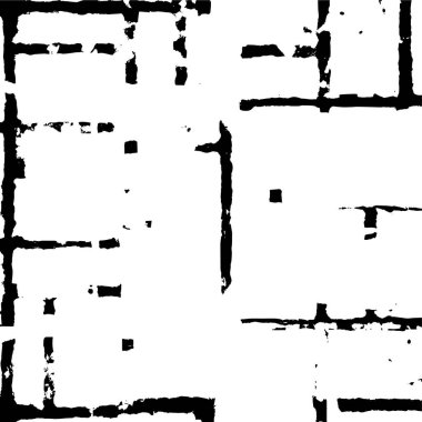 Siyah ve beyaz soyut arka plan. Çatlakların, tozun, lekelerin tek renkli dokusu. Yazdırma ve tasarım için desen