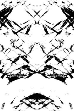 Siyah ve beyaz soyut arka plan. Çatlakların, tozun, lekelerin tek renkli dokusu. Yazdırma ve tasarım için desen