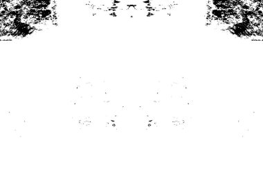 Siyah ve beyaz soyut arka plan. Çatlakların, tozun, lekelerin tek renkli dokusu. Yazdırma ve tasarım için desen