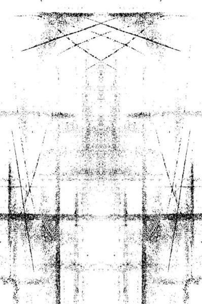 Abstrakt Kreativ Monokrom Vektor Affisch Stökig Symmetrisk Design För Bakgrundsanvändning — Stock vektor