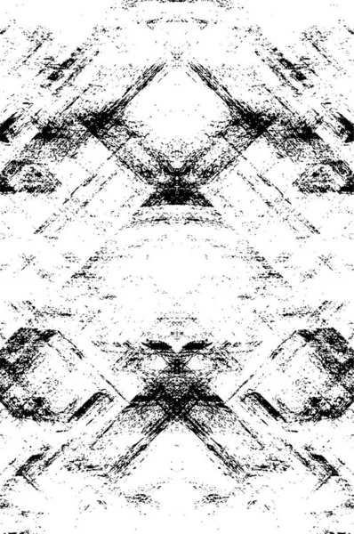 Affiche Vectorielle Monochrome Créative Abstraite Conception Symétrique Désordonnée Pour Une — Image vectorielle