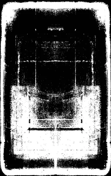 Abstraktní Černobílé Grunge Pozadí Trhlinami — Stockový vektor