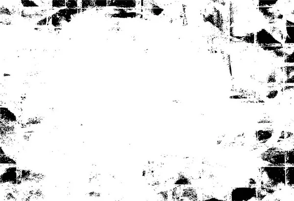Black White Monochrome Old Grunge Vintage Weathered Background Abstract Texture — Stock Vector