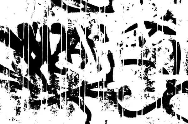 Negro Blanco Monocromo Viejo Grunge Fondo Envejecido Vintage Textura Abstracta — Archivo Imágenes Vectoriales