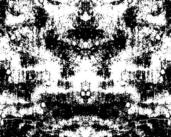 Черный Белый Монохромный Старый Гранж Винтажный Выветренный Фон Абстрактная Текстура — стоковый вектор