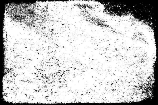 Noir Blanc Monochrome Vieux Fond Grunge Vintage Altérée Texture Abstraite — Image vectorielle