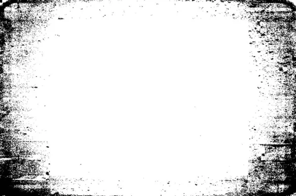 Abstracte Verontruste Zwart Wit Textuur Achtergrond — Stockvector