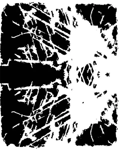 Abstracto Angustiado Fondo Texturizado Blanco Negro — Archivo Imágenes Vectoriales