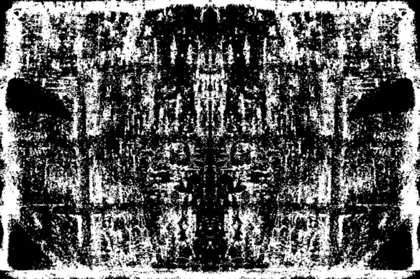 Абстрактный Черно Белый Гранж Фон Трещинами — стоковый вектор