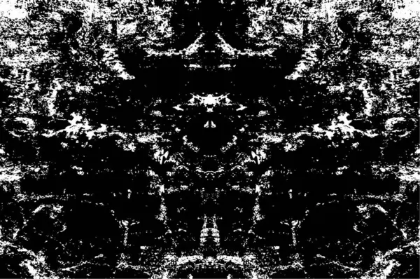 Abstracte Verontruste Zwart Wit Textuur Achtergrond — Stockvector