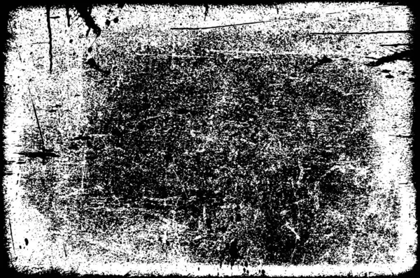 Ilustración Abstracta Con Elementos Blanco Negro Textura Erosionada — Archivo Imágenes Vectoriales