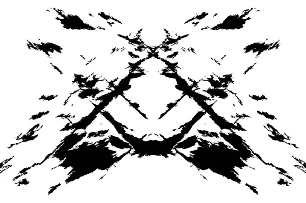 Plakát Abstraktním Grunge Vzorem Černobílý Symetrický Design Pro Použití Pozadí — Stockový vektor