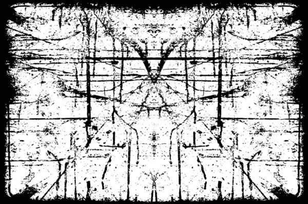 Abstrait Noir Blanc Fond Grunge Avec Des Fissures — Image vectorielle