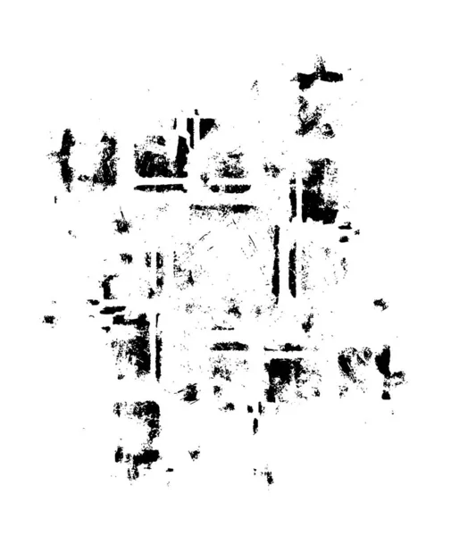 Fondo Abstracto Blanco Negro Textura Monocromática Grietas Polvo Manchas Patrón — Archivo Imágenes Vectoriales