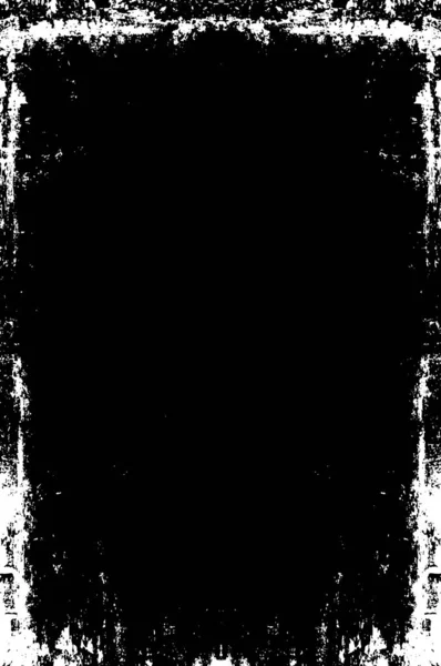 Grunge Dokusu Çatlaklar Cipsler Lekeler Siyah Beyaz Yazdırılmış Ögelerin Soyut — Stok Vektör