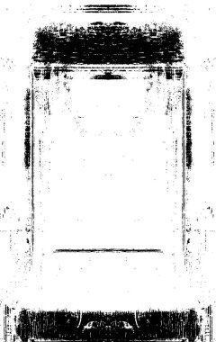 Grunge dokusu çatlaklar, cipsler, lekeler. Siyah ve beyaz yazdırılmış ögelerin soyut deseni