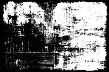 arkaplanda çatlaklar olan soyut siyah beyaz grunge arkaplanı