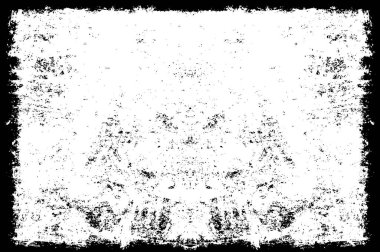 Soyut grunge desenli bir arka plan. Tek renkli simetrik tasarım.