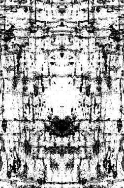 Soyut grunge desenli bir arka plan. Tek renkli simetrik tasarım.