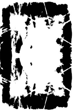 Grunge dokusu çatlaklar, cipsler, lekeler. Siyah ve beyaz yazdırılmış ögelerin soyut deseni