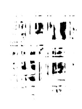 Grunge dokusu çatlaklar, cipsler, lekeler. Siyah ve beyaz yazdırılmış ögelerin soyut deseni