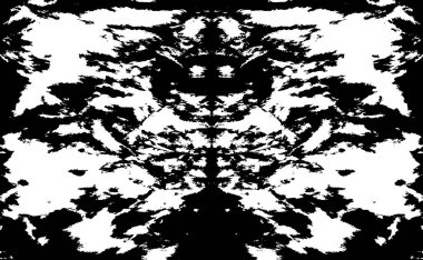 Grunge dokusu çatlaklar, cipsler, lekeler. Siyah ve beyaz yazdırılmış ögelerin soyut deseni