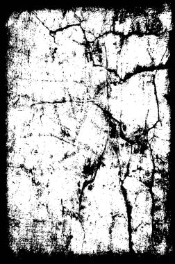 arkaplanda çatlaklar olan soyut siyah beyaz grunge arkaplanı