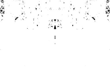 Grunge dokusu çatlaklar, cipsler, lekeler. Siyah ve beyaz yazdırılmış ögelerin soyut deseni