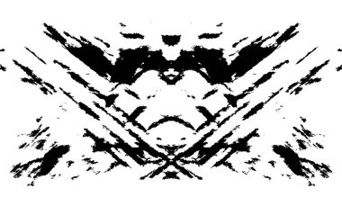 Grunge dokusu çatlaklar, cipsler, lekeler. Siyah ve beyaz yazdırılmış ögelerin soyut deseni