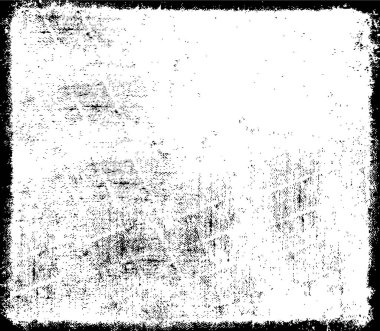 Grunge dokusu çatlaklar, cipsler, lekeler. Siyah ve beyaz yazdırılmış ögelerin soyut deseni