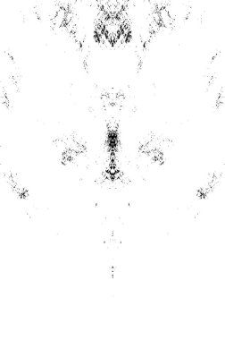 Grunge dokusu çatlaklar, cipsler, lekeler. Siyah ve beyaz yazdırılmış ögelerin soyut deseni