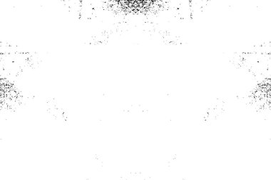 Grunge dokusu çatlaklar, cipsler, lekeler. Siyah ve beyaz yazdırılmış ögelerin soyut deseni