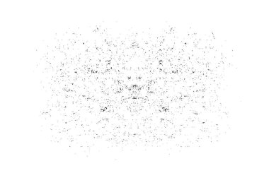 Grunge dokusu çatlaklar, cipsler, lekeler. Siyah ve beyaz yazdırılmış ögelerin soyut deseni