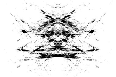 Grunge dokusu çatlaklar, cipsler, lekeler. Siyah ve beyaz yazdırılmış ögelerin soyut deseni