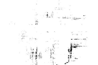 Grunge dokusu çatlaklar, cipsler, lekeler. Siyah ve beyaz yazdırılmış ögelerin soyut deseni