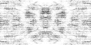 Grunge dokusu çatlaklar, cipsler, lekeler. Siyah ve beyaz yazdırılmış ögelerin soyut deseni