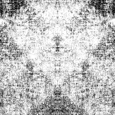 Grunge dokusu çatlaklar, cipsler, lekeler. Siyah ve beyaz yazdırılmış ögelerin soyut deseni