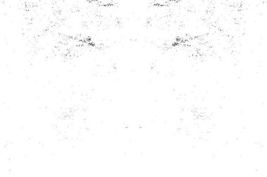 Grunge dokusu çatlaklar, cipsler, lekeler. Siyah ve beyaz yazdırılmış ögelerin soyut deseni