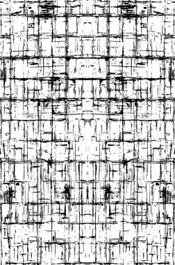 Soyut grunge siyah beyaz desenli arkaplan.               