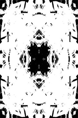 Soyut grunge siyah beyaz desenli arkaplan.               